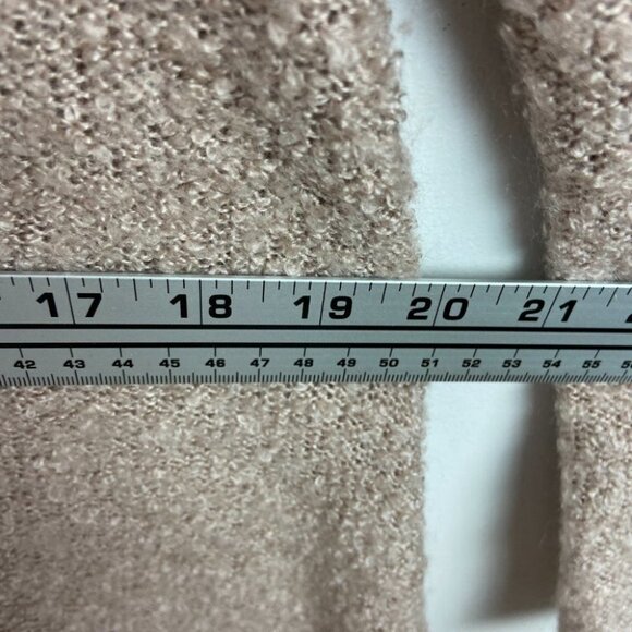 Umgee Chunky Knit Tunic Sweater Tan Beige Size Large High Neck Cozy Soft Long L - Picture 12 of 15